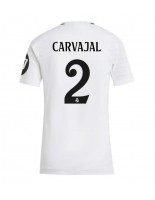 Real Madrid Daniel Carvajal #2 Domácí Dres pro Dámské 2024-25 Krátký Rukáv